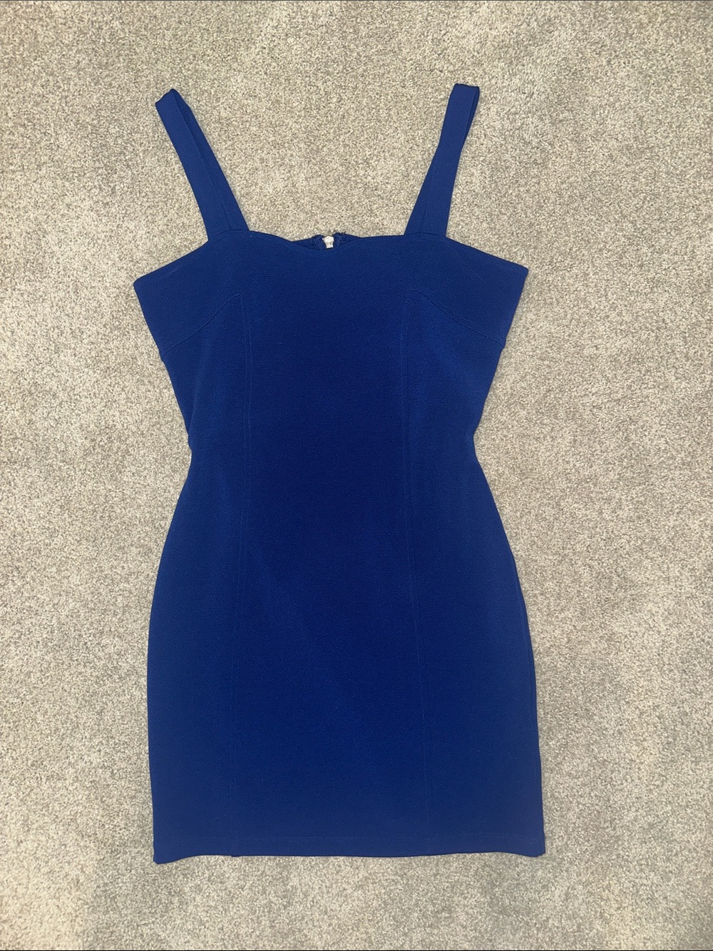 Charlotte Russe Cobalt Blue Sweetheart-Neck Mini Dress